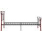 vidaXL Bettgestell Schwarz Metall 90x200 cm vidaXL Bettgestell Schwarz Metall 90x200 cm