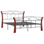 vidaXL Bett Schwarz Metall 120x200 cm vidaXL Bett Schwarz Metall 120x200 cm