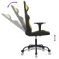 Gaming-Stuhl mit Massagefunktion Schwarz und Hellgrün Stoff Gaming-Stuhl mit Massagefunktion Schwarz und Hellgrün Stoff