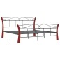 vidaXL Bett Schwarz Metall 140x200 cm vidaXL Bett Schwarz Metall 140x200 cm