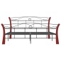vidaXL Bett Schwarz Metall 140x200 cm vidaXL Bett Schwarz Metall 140x200 cm