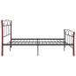 vidaXL Bett Schwarz Metall 140x200 cm vidaXL Bett Schwarz Metall 140x200 cm