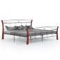 vidaXL Bett Schwarz Metall 200x200 cm vidaXL Bett Schwarz Metall 200x200 cm