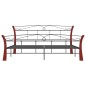 vidaXL Bett Schwarz Metall 200x200 cm vidaXL Bett Schwarz Metall 200x200 cm
