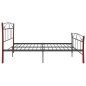 vidaXL Bett Schwarz Metall 200x200 cm vidaXL Bett Schwarz Metall 200x200 cm