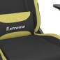 Gaming-Stuhl mit Massagefunktion Schwarz und Hellgrün Stoff Gaming-Stuhl mit Massagefunktion Schwarz und Hellgrün Stoff