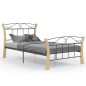 vidaXL Bett Schwarz Metall 100x200 cm vidaXL Bett Schwarz Metall 100x200 cm