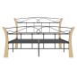vidaXL Bett Schwarz Metall 120x200 cm vidaXL Bett Schwarz Metall 120x200 cm