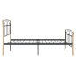 vidaXL Bett Schwarz Metall 120x200 cm vidaXL Bett Schwarz Metall 120x200 cm