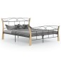 vidaXL Bett Schwarz Metall 140x200 cm vidaXL Bett Schwarz Metall 140x200 cm