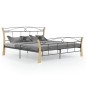 vidaXL Bett Schwarz Metall 180x200 cm vidaXL Bett Schwarz Metall 180x200 cm