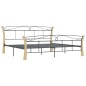 vidaXL Bett Schwarz Metall 200x200 cm vidaXL Bett Schwarz Metall 200x200 cm