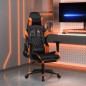 vidaXL Gaming-Stuhl mit Massage & Fußstütze Schwarz Orange Kunstleder vidaXL Gaming-Stuhl mit Massage & Fußstütze Schwarz Orange Kunstleder