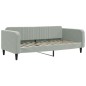 vidaXL Tagesbett Ausziehbar mit Schubladen Hellgrau 90x200 cm Samt vidaXL Tagesbett Ausziehbar mit Schubladen Hellgrau 90x200 cm Samt