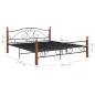 vidaXL Bettgestell Schwarz Metall 180x200 cm vidaXL Bettgestell Schwarz Metall 180x200 cm