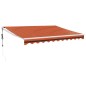 vidaXL Elektrische Markise mit Kurbel Orange und Braun 3,5x2,5 m vidaXL Elektrische Markise mit Kurbel Orange und Braun 3,5x2,5 m