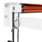 vidaXL Elektrische Markise mit Kurbel Orange und Braun 3,5x2,5 m vidaXL Elektrische Markise mit Kurbel Orange und Braun 3,5x2,5 m