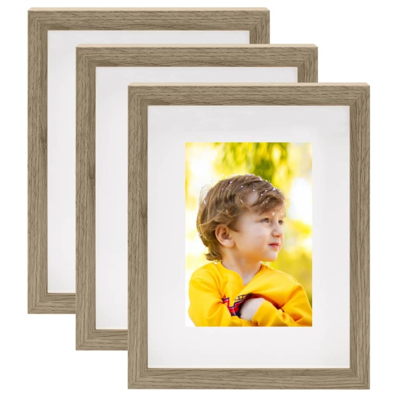 vidaXL 3D-Box-Bilderrahmen 3Stk. Dunkles Holz 20x25cm für 13x18cm Bild vidaXL 3D-Box-Bilderrahmen 3Stk. Dunkles Holz 20x25cm für 13x18cm Bild