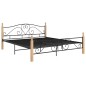 vidaXL Bettgestell Schwarz Metall 180x200 cm vidaXL Bettgestell Schwarz Metall 180x200 cm