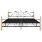 vidaXL Bettgestell Schwarz Metall 180x200 cm vidaXL Bettgestell Schwarz Metall 180x200 cm