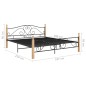 vidaXL Bettgestell Schwarz Metall 180x200 cm vidaXL Bettgestell Schwarz Metall 180x200 cm