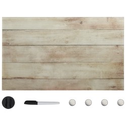vidaXL Magnettafel Wandmontage Glas 100x60 cm