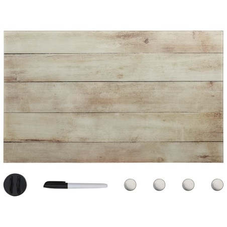 vidaXL Magnettafel Wandmontage Glas 100x60 cm
