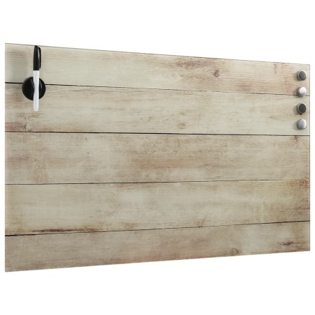 vidaXL Magnettafel Wandmontage Glas 100x60 cm