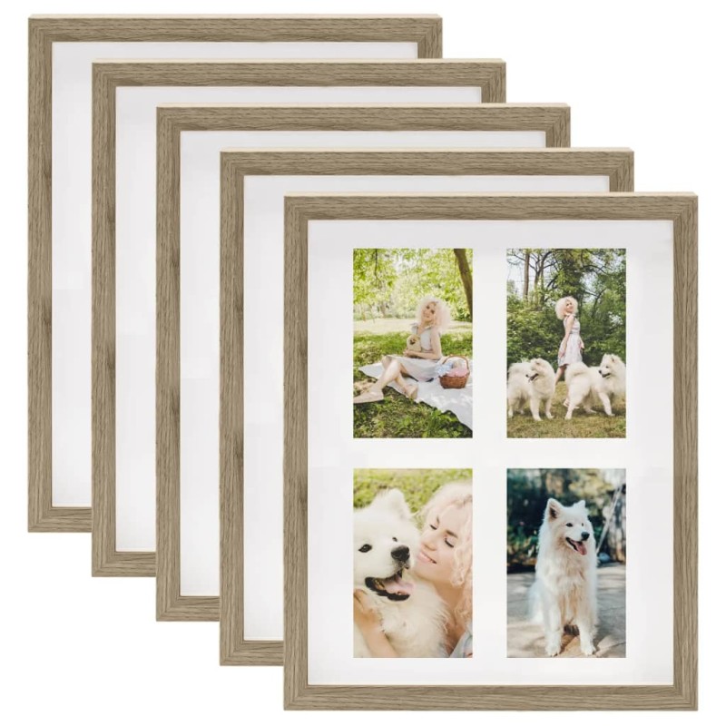 vidaXL 3D-Box-Bilderrahmen 5 Stk. 28x35cm für 4x(10x15cm) Bild vidaXL 3D-Box-Bilderrahmen 5 Stk. 28x35cm für 4x(10x15cm) Bild