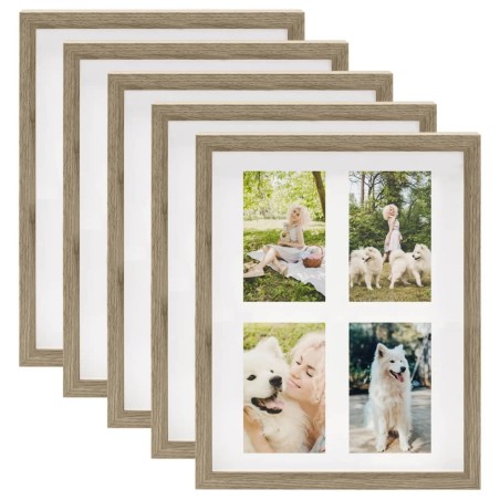 vidaXL 3D-Box-Bilderrahmen 5 Stk. 28x35cm für 4x(10x15cm) Bild