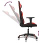 Gaming-Stuhl mit Massagefunktion Schwarz und Rot Kunstleder Gaming-Stuhl mit Massagefunktion Schwarz und Rot Kunstleder