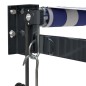 vidaXL Elektrische Markise mit Kurbel Blau und Weiß 5x3 m vidaXL Elektrische Markise mit Kurbel Blau und Weiß 5x3 m
