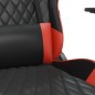 Gaming-Stuhl mit Massagefunktion Schwarz und Rot Kunstleder Gaming-Stuhl mit Massagefunktion Schwarz und Rot Kunstleder