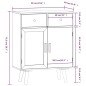 vidaXL Sideboard mit Schubladen 60x30x75,5 cm Holzwerkstoff vidaXL Sideboard mit Schubladen 60x30x75,5 cm Holzwerkstoff