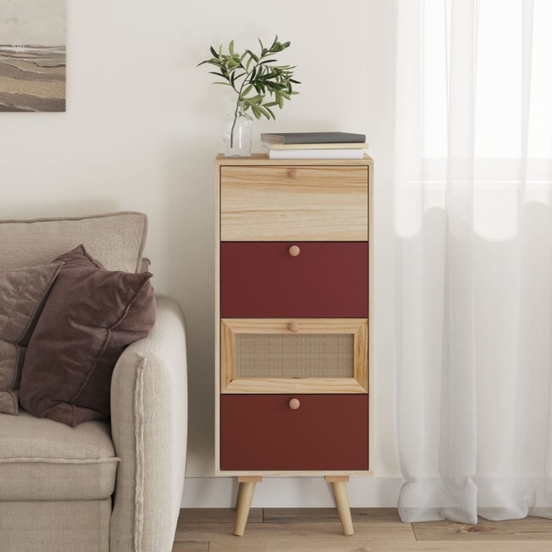 vidaXL Highboard mit Schubladen 40x30x95 cm Holzwerkstoff vidaXL Highboard mit Schubladen 40x30x95 cm Holzwerkstoff