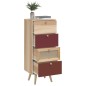 vidaXL Highboard mit Schubladen 40x30x95 cm Holzwerkstoff vidaXL Highboard mit Schubladen 40x30x95 cm Holzwerkstoff