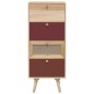 vidaXL Highboard mit Schubladen 40x30x95 cm Holzwerkstoff vidaXL Highboard mit Schubladen 40x30x95 cm Holzwerkstoff