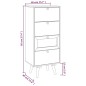 vidaXL Highboard mit Schubladen 40x30x95 cm Holzwerkstoff vidaXL Highboard mit Schubladen 40x30x95 cm Holzwerkstoff
