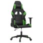 Gaming-Stuhl mit Massagefunktion Schwarz und Grün Kunstleder Gaming-Stuhl mit Massagefunktion Schwarz und Grün Kunstleder