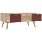vidaXL Couchtisch mit Schubladen 80x40x35,5 cm Holzwerkstoff vidaXL Couchtisch mit Schubladen 80x40x35,5 cm Holzwerkstoff