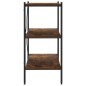 vidaXL Regal mit 3 Böden Schwarz und Dunkles Holz 80x40x92 cm vidaXL Regal mit 3 Böden Schwarz und Dunkles Holz 80x40x92 cm