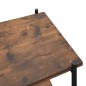 vidaXL Regal mit 3 Böden Schwarz und Dunkles Holz 80x40x92 cm vidaXL Regal mit 3 Böden Schwarz und Dunkles Holz 80x40x92 cm