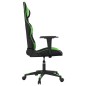 Gaming-Stuhl mit Massagefunktion Schwarz und Grün Kunstleder Gaming-Stuhl mit Massagefunktion Schwarz und Grün Kunstleder