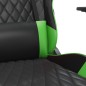 Gaming-Stuhl mit Massagefunktion Schwarz und Grün Kunstleder Gaming-Stuhl mit Massagefunktion Schwarz und Grün Kunstleder