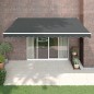 vidaXL Elektrische Markise mit Kurbel Anthrazit 4x3 m vidaXL Elektrische Markise mit Kurbel Anthrazit 4x3 m