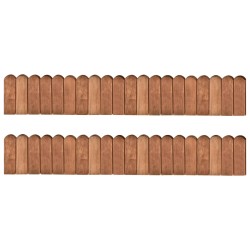 vidaXL Beeteinfassungen 2 Stk. 120 cm Kiefernholz Imprägniert
