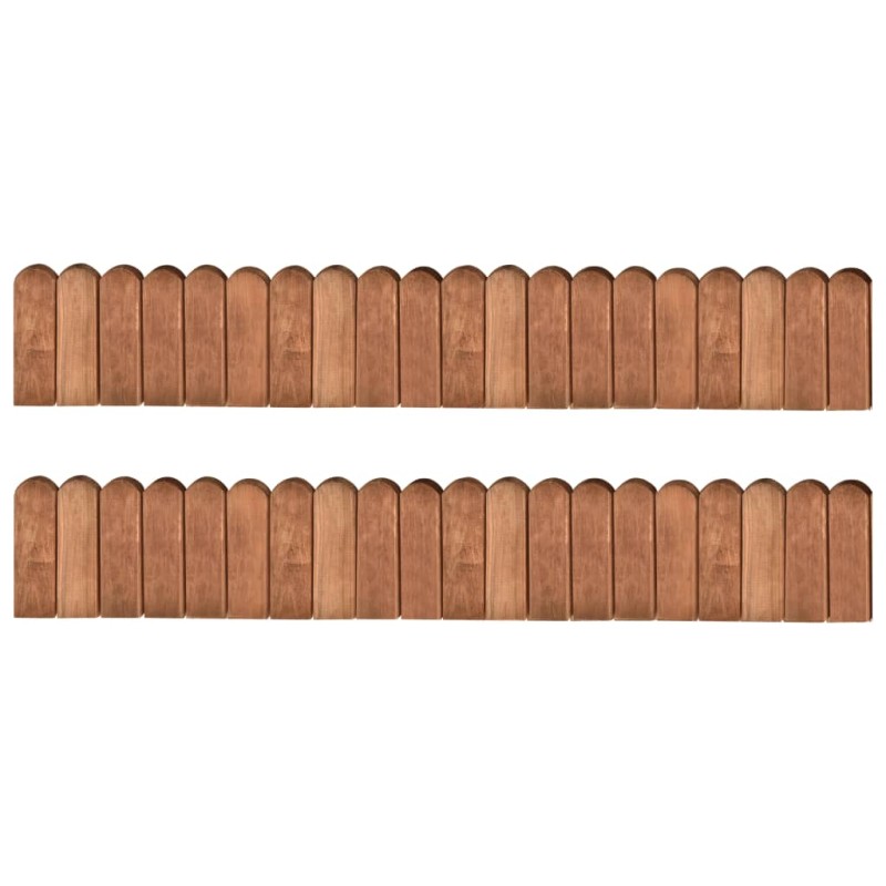 vidaXL Beeteinfassungen 2 Stk. 120 cm Kiefernholz Imprägniert vidaXL Beeteinfassungen 2 Stk. 120 cm Kiefernholz Imprägniert