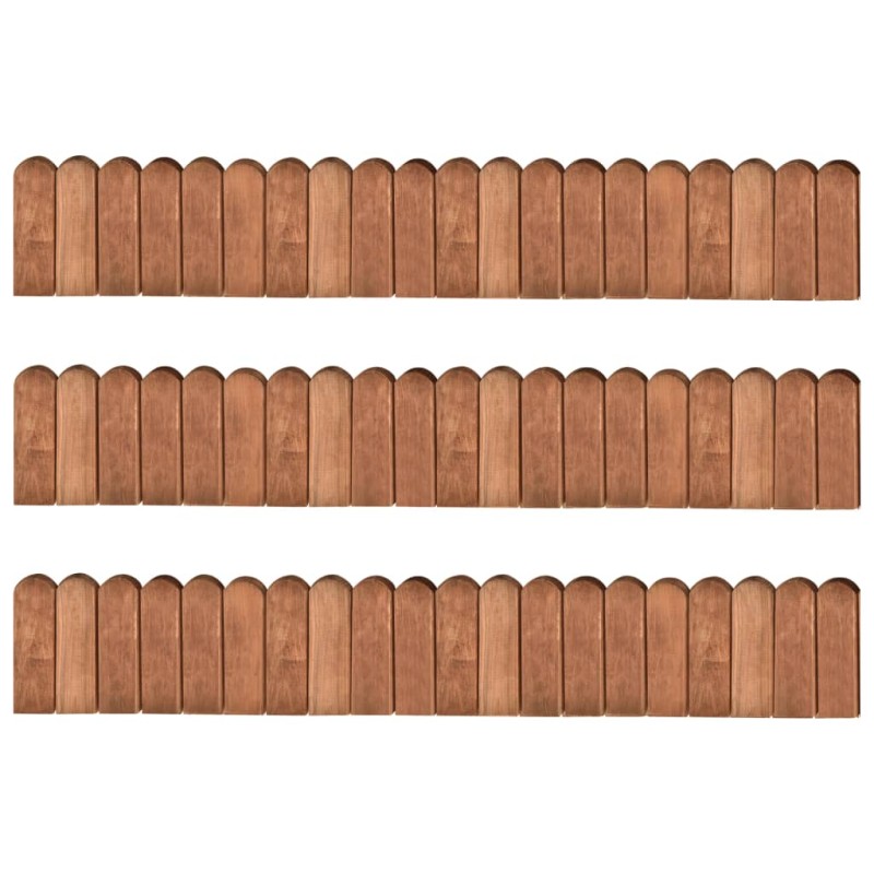 vidaXL Beeteinfassungen 3 Stk. 120 cm Imprägniertes Kiefernholz vidaXL Beeteinfassungen 3 Stk. 120 cm Imprägniertes Kiefernholz