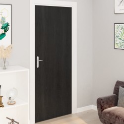 vidaXL Türfolien Selbstklebend 4 Stk. Dunkles Holz 210x90 cm PVC