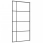 vidaXL Schiebetür ESG Glas und Aluminium mattiert 102,5x205 cm Schwarz vidaXL Schiebetür ESG Glas und Aluminium mattiert 102,5x205 cm Schwarz
